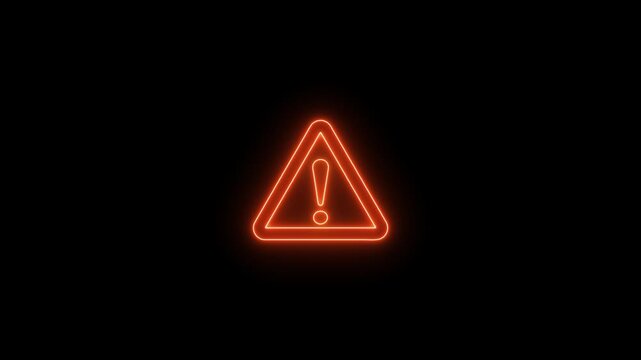 Alert warning sign Exclamation symbol, danger signal icon