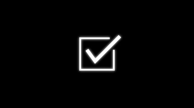 Animated green check mark icon. right check mark icon transparent background