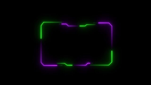 Hud frames blue user interface elements design modern technology futuristic control panel screen digital hologram. abstract tech sci fi hologram frame. Motion graphics of neon hud concept.4k video.
