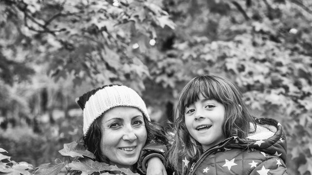 A Family Enjoying the Autumn Foliage in Central Park, New York City