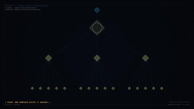 Behavioral fingerprinting system interface analyzing compromised cryptocurrency wallet nodes in dark digital space