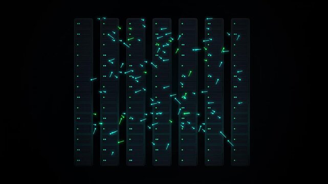 Cyber Pink Quantum Server Core Data Streams Loop Background