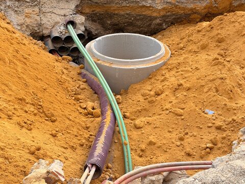 Underground Drain Pipe and Plumbing Installation