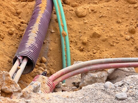 Plumbing Pipes and Drain Fitting Underground