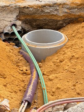 Underground Drain Pipe and Plumbing Installation