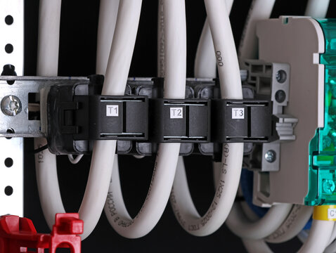Current rings for measuring the parameters of the electric current in the electrical switchboard.