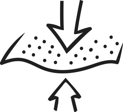 Cute Hand Drawn Moisture Barrier Layer Vector Icon