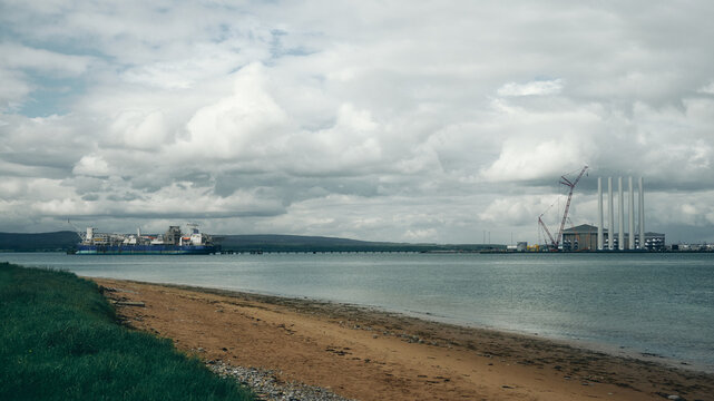 view of the port across from Cromarty