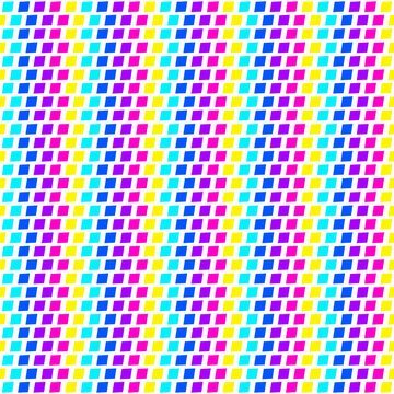 Vibrant geometric seamless pattern with colorful slanted squares