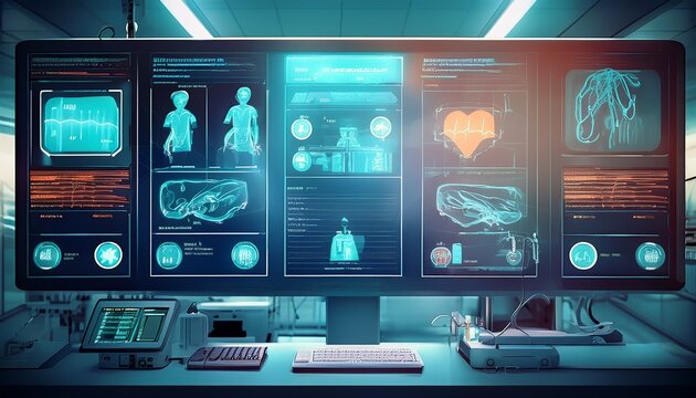 electronic health record system displaying emergency patient summary with triage review and vitals on a hospital dashboard