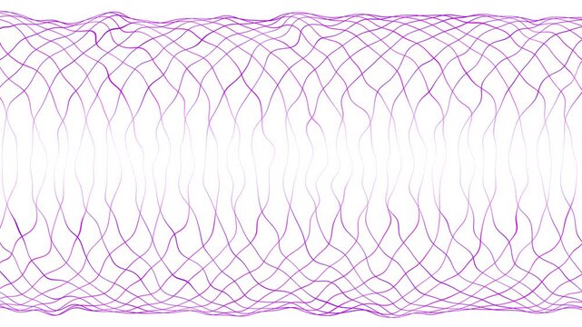 Line simulation seamless looped animation on white background
