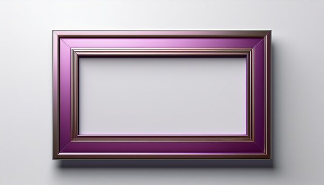 picture frame on white background rectangle shape