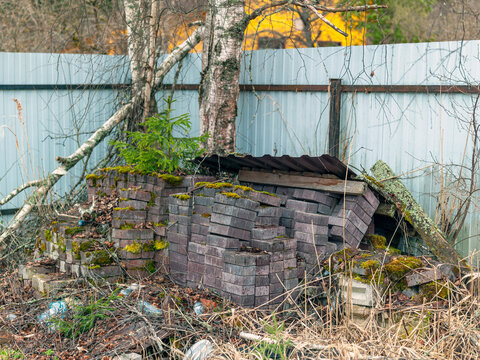 pile of old bricks