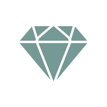 Diamond gemstone icon