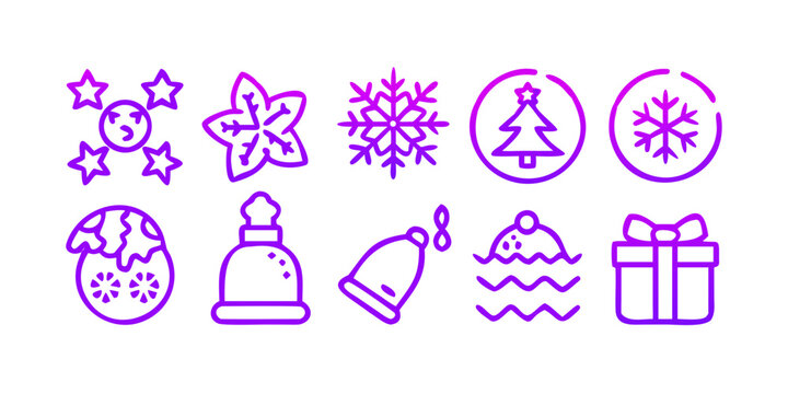 set of religious symbols