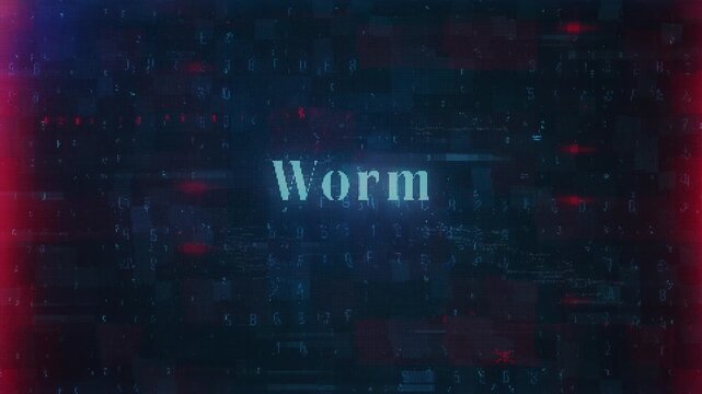  Worm word related to errors and hacking incidents in the context of cybersecurity and technology.