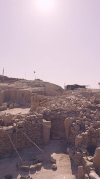 Karahan Tepe neolithic archaeological site in Sanliurfa Turkey