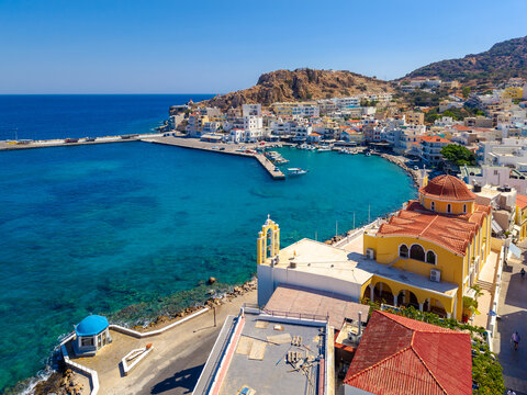 Pigadia, the capital of the Greek island of Karpathos, Dodecanese, Greece