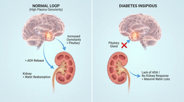 Diabetes Insipidus ADH Kidney Loop