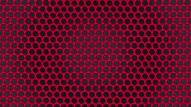 Holographic Cyber Hex Grid Futuristic Digital Network Seamless Loop