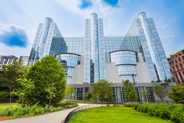 Obraz premium European Parliament building in Brussels city, Belgium