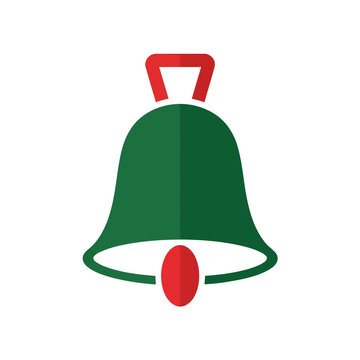 Green and red bell icon