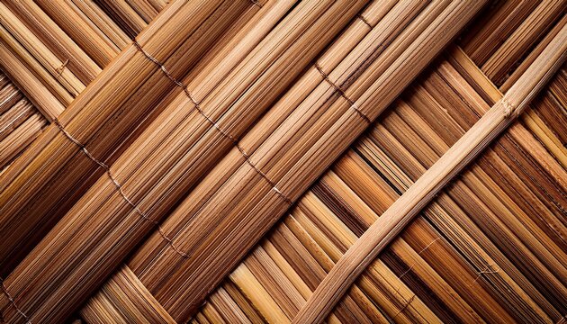 woven bamboo straw diagonal textured pattern