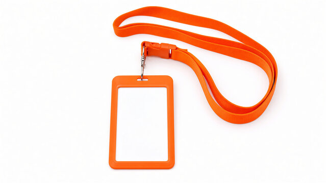Orange ID Badge Lanyard