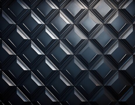 dark textured metal surface with a repeating diamond or rhombus pattern creating a robust and industrial appearance