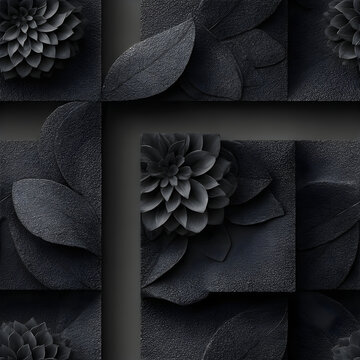 Realistic Folded Leaves Soft Tone Pattern