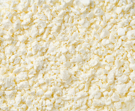cottage cheese as background, top view. Fresh cottage cheese close up. food background.