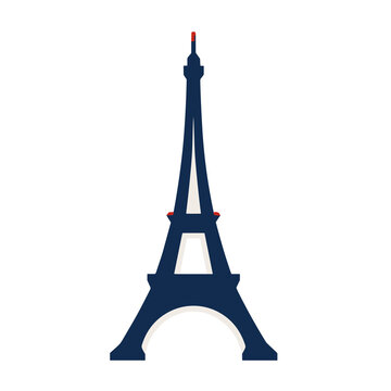 Eiffel Tower illustration isolated on transparent background