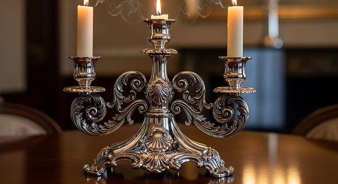 candlestick with candle