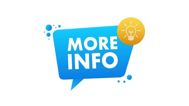 More info banner animation for online help