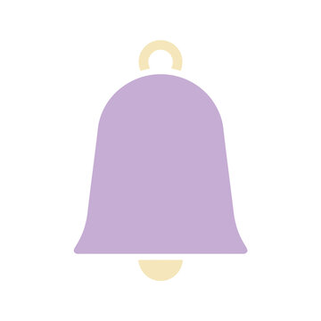 Purple and yellow bell icon