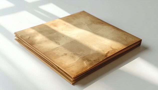 paper folder centered on white background, soft natural lighting