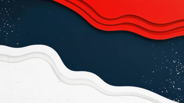 Abstract Patriotism: A dynamic abstract design featuring flowing waves of red, white, and blue, evoking a sense of national pride and unity.