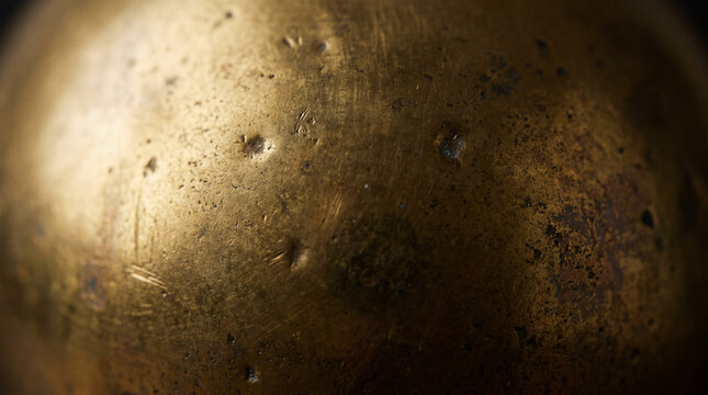 Textura macro de superficie de oro envejecido, p&aacute;tina elegante, peque&ntilde;as marcas y desgaste sutil, tonos dorado oscuro y bronce, acabado met&aacute;lico premium, iluminaci&oacute;n
