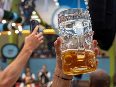 Oktoberfest Celebration: Cheers with a Beer Stein