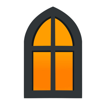 Halloween Haunted House Window