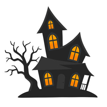 Haunted House Illustration