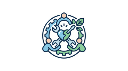 Fototapeta premium Community Collaboration for Mental Health Support and Emotional Healing Icon