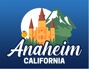 Obraz premium beautiful views of the sky and nature in anaheim california