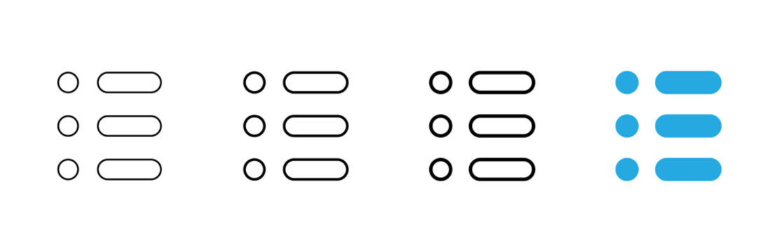 Menu icon vector. web menu sign and symbol. hamburger menu symbol