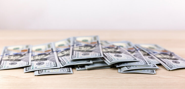dollar bills on the table
