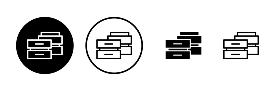 Database icon vector illustration. database sign and symbol