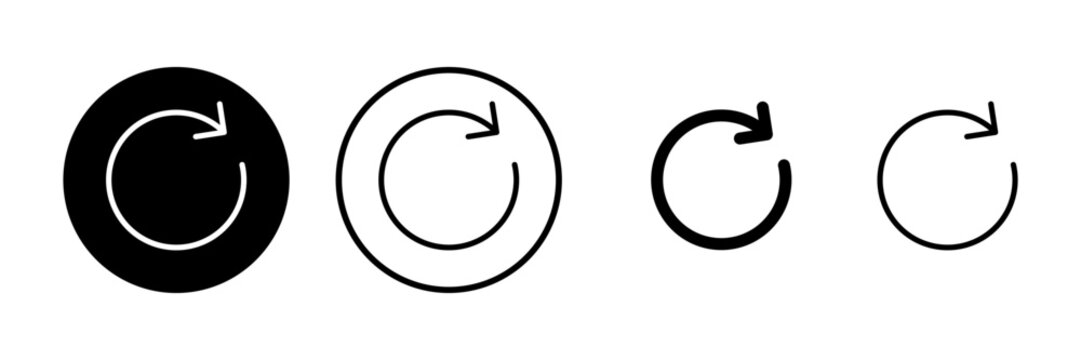Refresh icon vector illustration. Reload sign and symbol. Update icon.