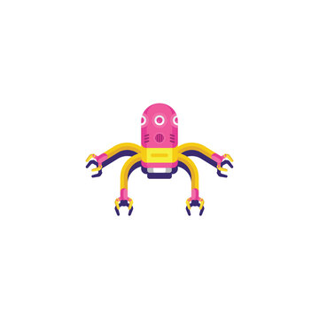 Nanorobots microscopic robot with legs, nanotechnology medical and industrial robotics