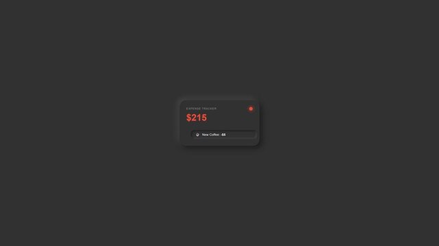 "$210" digital payment card interface showing currency amount updates with interactive slider control