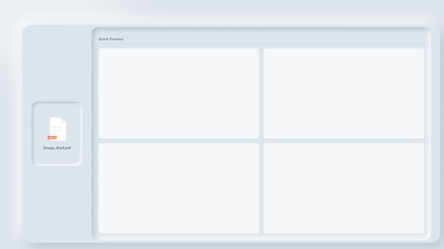 "task process" user interface dashboard with task matrix layout and workflow process animation